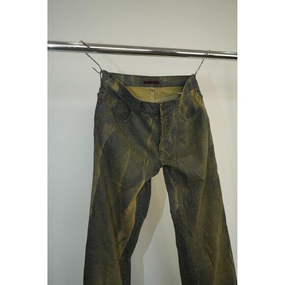 VTG Roberto Cavalli Textured Pattern Straight Leg Denim Jeans Gray W31 Men's - Picture 5 of 12